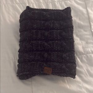 C.C Black and Gray Knit Scarf